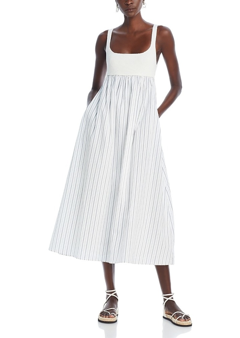 English Factory Striped Tie Back Maxi Dress