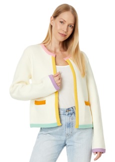 English Factory Women's Color Block Sweater Cardigan
