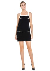 English Factory Women's Knit Mini Dress - White Black