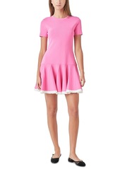 English Factory Women's Pleated-Skirt Drop-Waist Dress - Pink