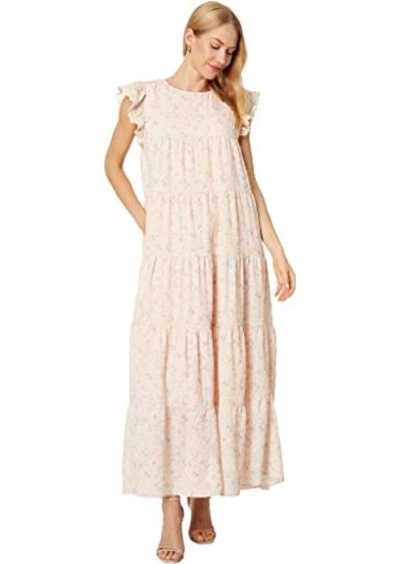 English Factory Eyelet Tiered Midi Dress