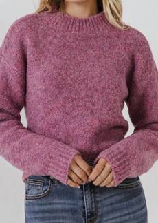 English Factory Jenny Burnout Sweater In Pink