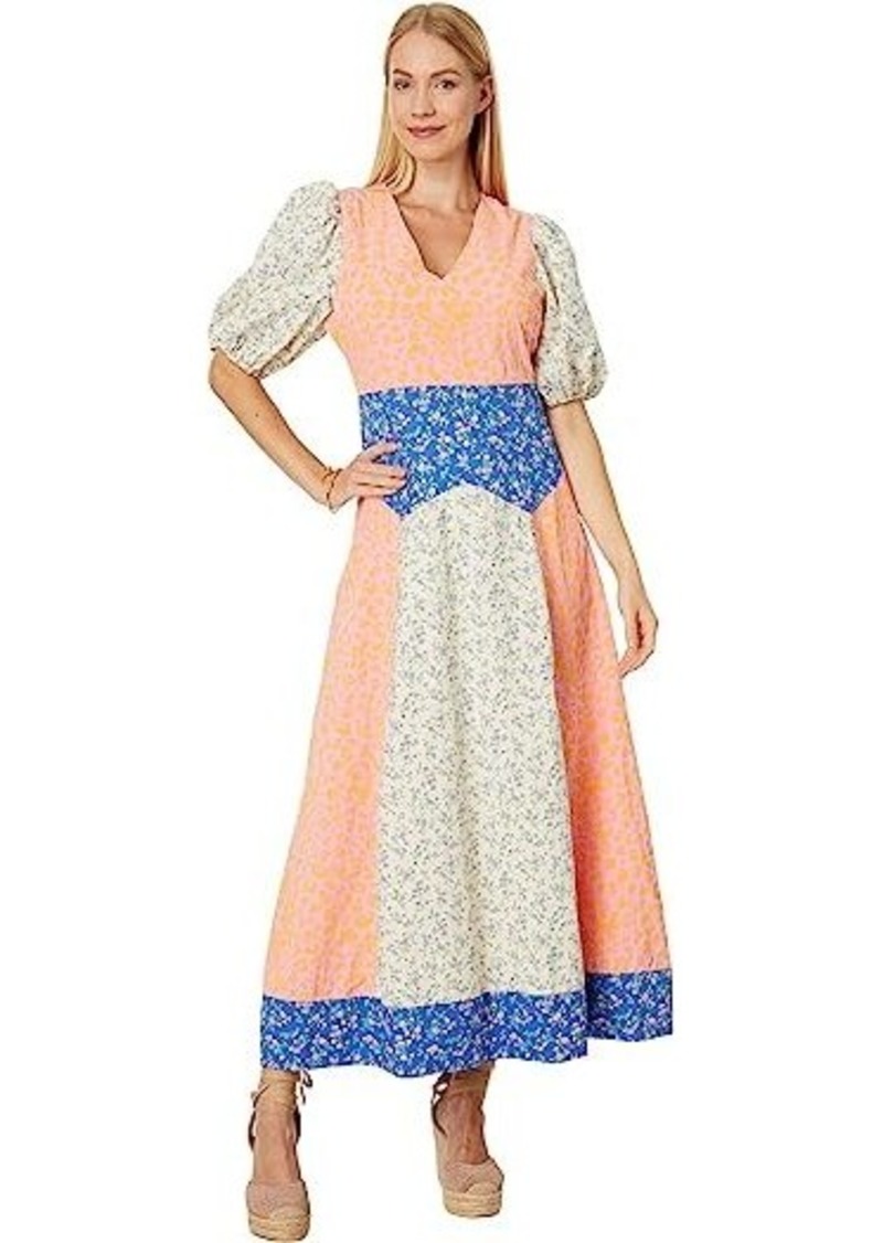 English Factory Mixed Print Maxi Dress