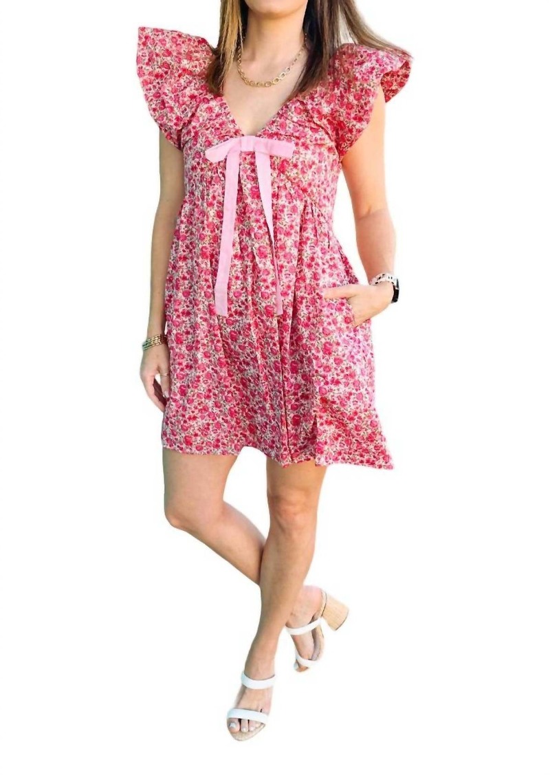 English Factory Morgan Dress In Pink