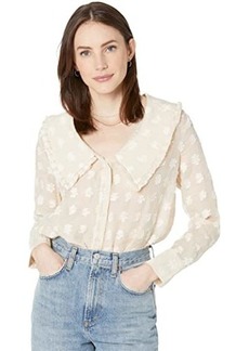 English Factory Sheer Shirts with Statement Collar
