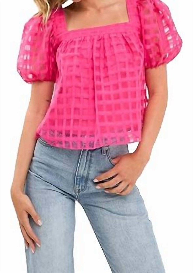 English Factory Tabitha Top In Fuchsia