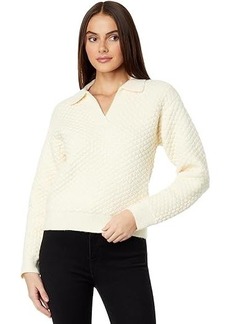English Factory Textured V-Neckline Sweater