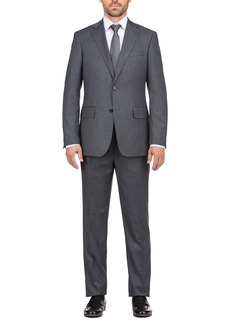 English Laundry 2-Piece Trim Fit Solid Jacket & Pants Suit Set in Charcoal at Nordstrom Rack