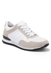 English Laundry Kenneth Leather Perforated Sneaker in White at Nordstrom Rack