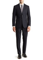 English Laundry Trim Fit Plaid Peak Lapel Suit in Gray at Nordstrom Rack