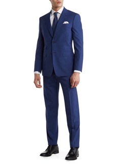 English Laundry Trim Fit Wool Blend Suit in Blue at Nordstrom Rack