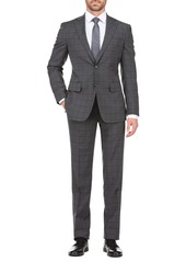 English Laundry Two Button Notch Lapel Trim Fit Suit in Charcoal at Nordstrom Rack