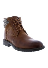 English Laundry Reuben Houndstooth Collar Leather Lace-Up Boot