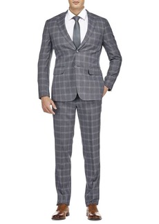 English Laundry Slim Fit Check Suit