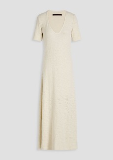 ENZA COSTA - Bouclé-knit cotton maxi dress - White - XS