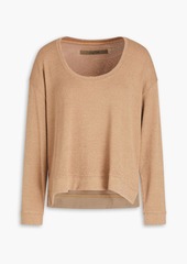 ENZA COSTA - Bouclé-knit sweater - Brown - XS