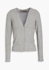 ENZA COSTA - Donegal ribbed-knit cardigan - Gray - XS