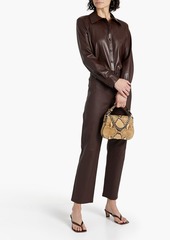 ENZA COSTA - Faux leather shirt - Brown - 0
