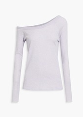 ENZA COSTA - Off-the-shoulder cotton and cashmere-blend top - Purple - XS