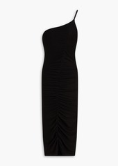 ENZA COSTA - One-shoulder ribbed jersey midi dress - Black - XS
