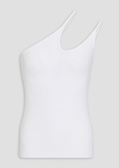 ENZA COSTA - One-shoulder ribbed jersey top - White - S