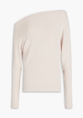 ENZA COSTA - One-shoulder ribbed-knit sweater - Pink - L