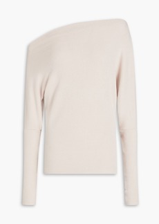 ENZA COSTA - One-shoulder ribbed-knit sweater - Pink - S