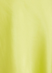 ENZA COSTA - One-shoulder satin-crepe top - Green - 0