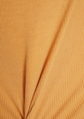 ENZA COSTA - Ribbed jersey midi dress - Yellow - L