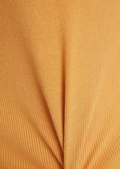 ENZA COSTA - Ribbed jersey midi dress - Yellow - XS