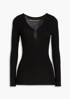 ENZA COSTA - Ribbed jersey top - Black - M
