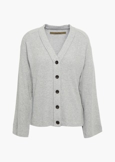 ENZA COSTA - Ribbed-knit cardigan - Gray - XS