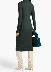 ENZA COSTA - Ribbed-knit midi dress - Green - XS