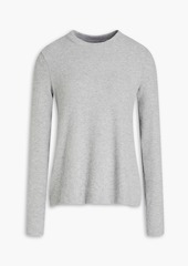 ENZA COSTA - Ribbed-knit top - Gray - M