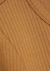 ENZA COSTA - Ribbed TENCEL™-blend jersey midi dress - Brown - M