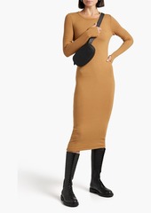 ENZA COSTA - Ribbed TENCEL™-blend jersey midi dress - Brown - M