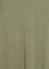 ENZA COSTA - Twist-back cutout stretch-jersey dress - Green - XS