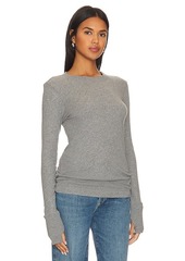 Enza Costa Cashmere Easy Cuffed Crew