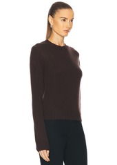 Enza Costa Cashmere Easy Long Sleeve Crewneck Sweater