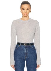 Enza Costa Cashmere Easy Longsleeve Crewneck Sweater