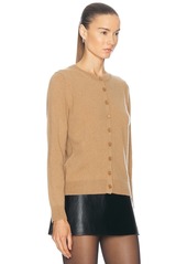 Enza Costa Cashmere Fitted Cardigan