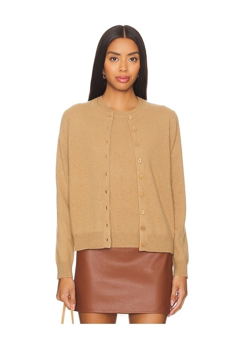 Enza Costa Cashmere Fitted Cardigan