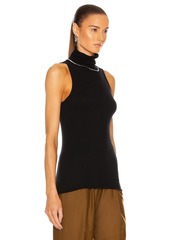 Enza Costa Cashmere Halter Turtleneck Top