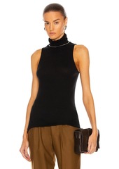 Enza Costa Cashmere Halter Turtleneck Top