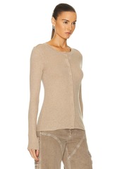 Enza Costa Cashmere Long Sleeve Cardigan