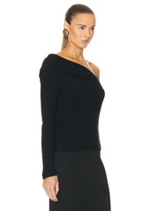 Enza Costa Cashmere One Shoulder Top