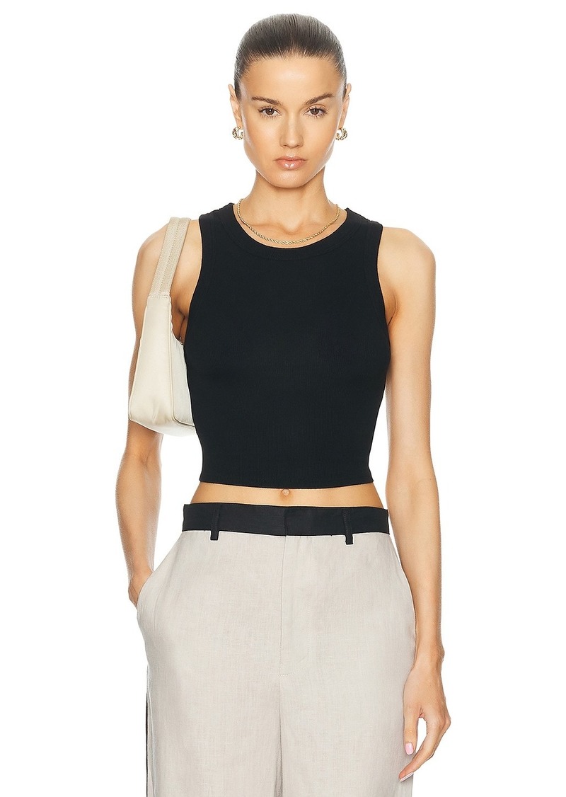 Enza Costa Cropped Bold Sheath Tank