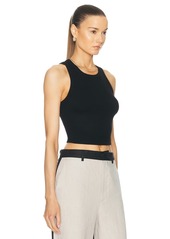 Enza Costa Cropped Bold Sheath Tank