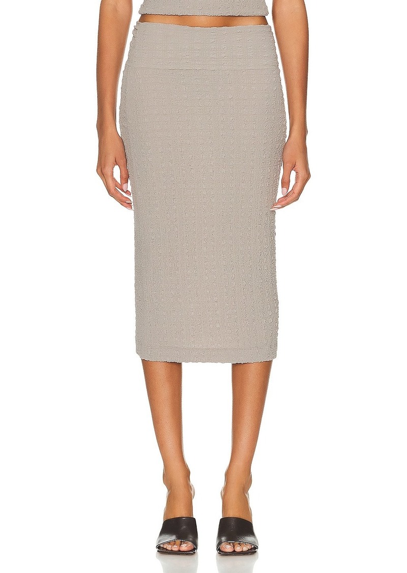 Enza Costa Puckered Pencil Skirt