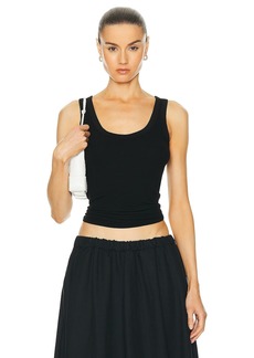 Enza Costa Silk Rib Bold Tank Top